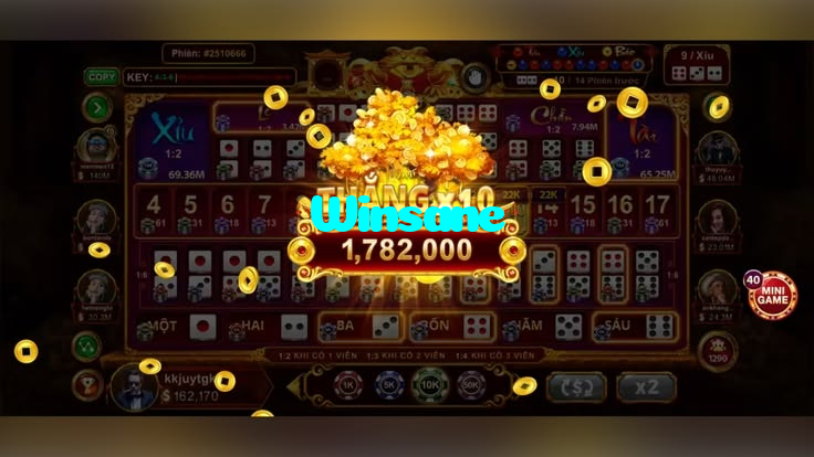 Winsane casino presented on mobile device in Pakistan with slots and live games